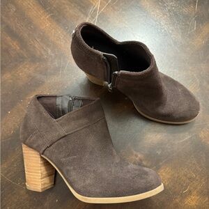 Koolaburra Dark Brown Suede Ankle Booties
